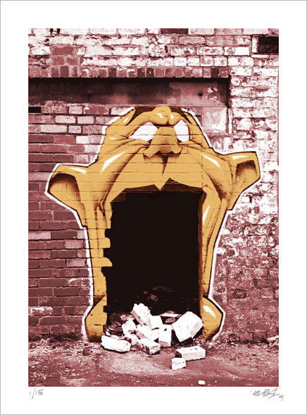 SHOK-1 Greed sepia silkscreen